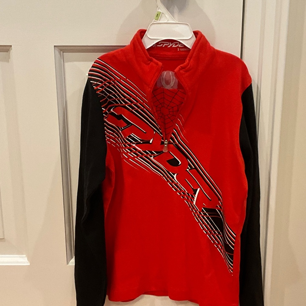 Spyder Kids Fleece in Red and Black